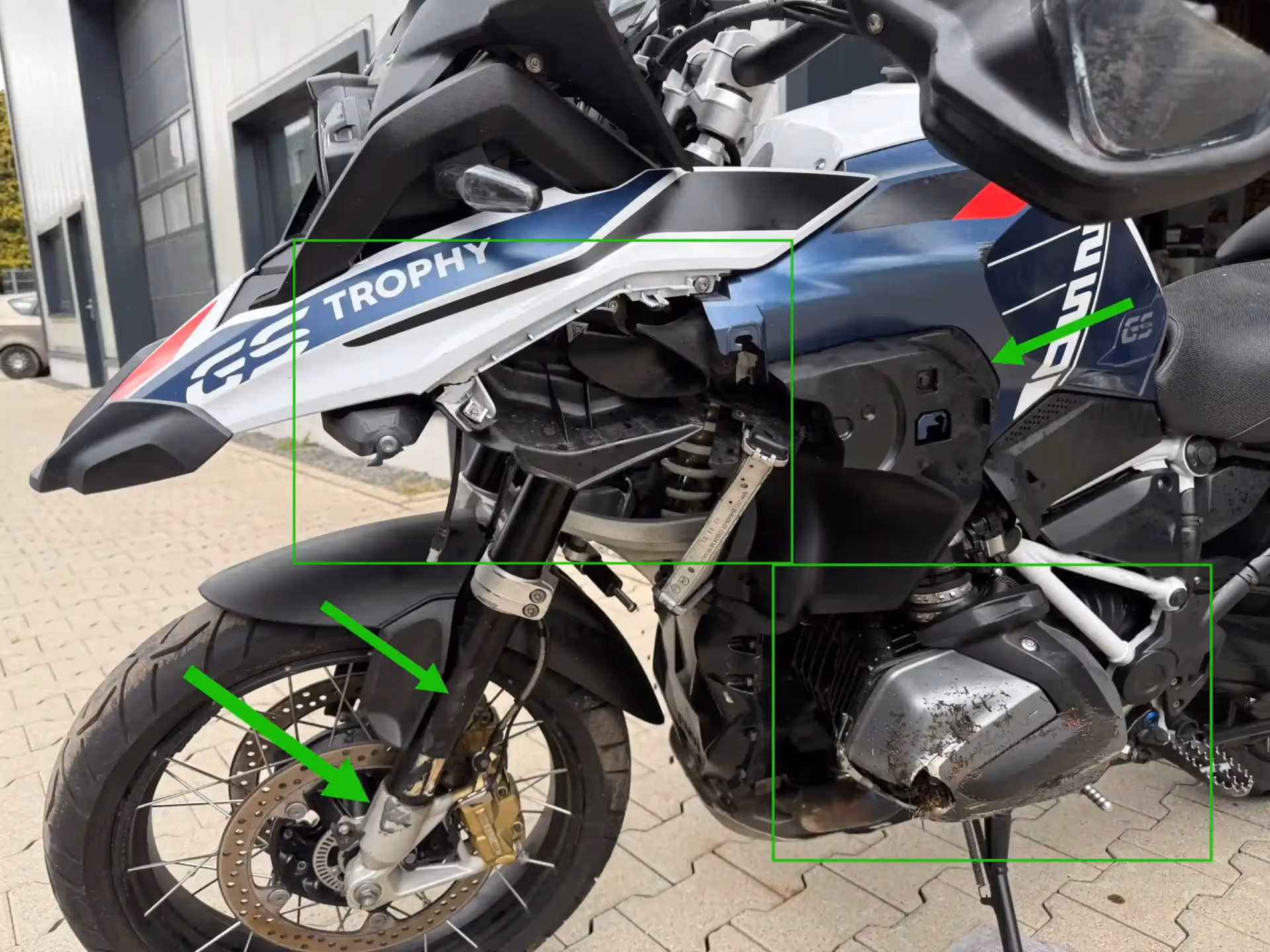 BMW 1200GS Touring — Schadenbild